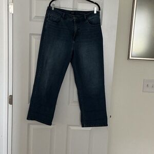 Dark Blue Flare Jeans for Women